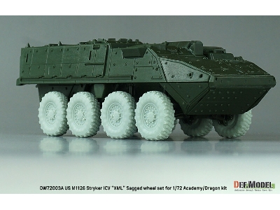 Us M1126 Stryker Icv Xml - Sagged Wheel Set (For Academy/Dragon) - zdjęcie 8