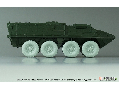 Us M1126 Stryker Icv Xml - Sagged Wheel Set (For Academy/Dragon) - zdjęcie 9