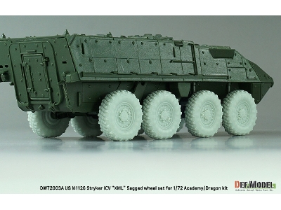 Us M1126 Stryker Icv Xml - Sagged Wheel Set (For Academy/Dragon) - zdjęcie 10