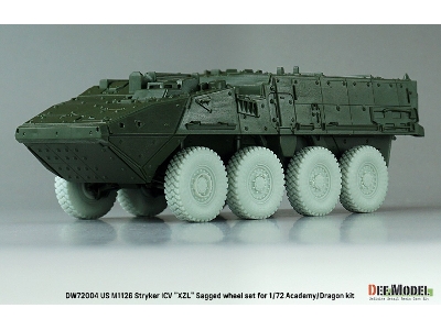 Us M1126 Stryker Icv Xzl - Sagged Wheel Set (For Academy/Dragon) - zdjęcie 5