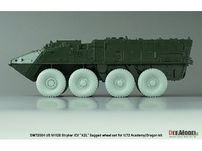 Us M1126 Stryker Icv Xzl - Sagged Wheel Set (For Academy/Dragon) - zdjęcie 6