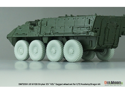 Us M1126 Stryker Icv Xzl - Sagged Wheel Set (For Academy/Dragon) - zdjęcie 7