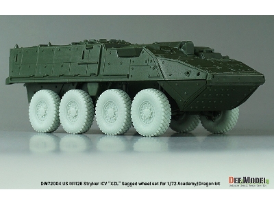 Us M1126 Stryker Icv Xzl - Sagged Wheel Set (For Academy/Dragon) - zdjęcie 8