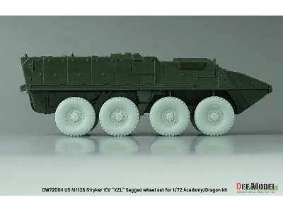 Us M1126 Stryker Icv Xzl - Sagged Wheel Set (For Academy/Dragon) - zdjęcie 9