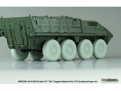 Us M1126 Stryker Icv Xzl - Sagged Wheel Set (For Academy/Dragon) - zdjęcie 10