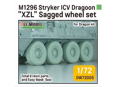 M1296 Stryker Icv Dragoon Xzl - Sagged Wheel Set (For Dragon) - zdjęcie 1
