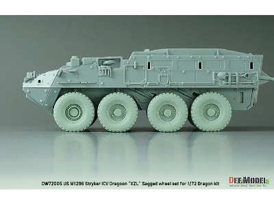 M1296 Stryker Icv Dragoon Xzl - Sagged Wheel Set (For Dragon) - zdjęcie 6