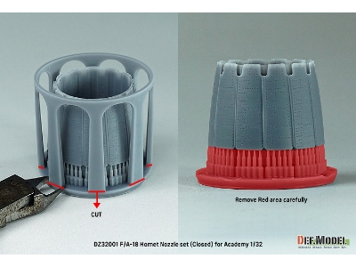 F/A-18a/B/C/D Hornet Exhaust Nozzle Set - Closed (For Academy) Setp.2022 - zdjęcie 5