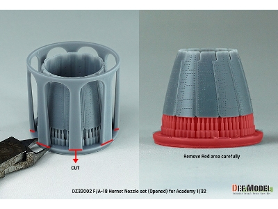 F/A-18a/B/C/D Hornet Exhaust Nozzle Set - Opened (For Academy) Setp.2022 - zdjęcie 5