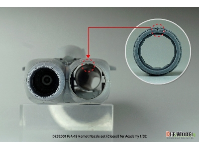 F/A-18a/B/C/D Hornet Exhaust Nozzle Set - Opened (For Academy) Setp.2022 - zdjęcie 7