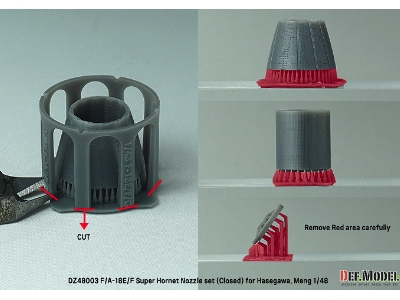 F/A-18e/F Super Hornet Nozzle Set - Closed - zdjęcie 8