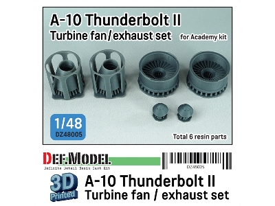 A-10 Thunderbolt Ii Turbine Fan / Exhaust Nozzle Set (For Academy) - zdjęcie 1