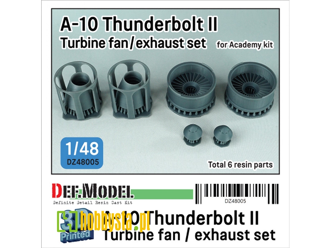 A-10 Thunderbolt Ii Turbine Fan / Exhaust Nozzle Set (For Academy) - zdjęcie 1 A-10 Thunderbolt Ii Turbine Fan / Exhaust Nozzle Set (For Academy) - zdjęcie 1