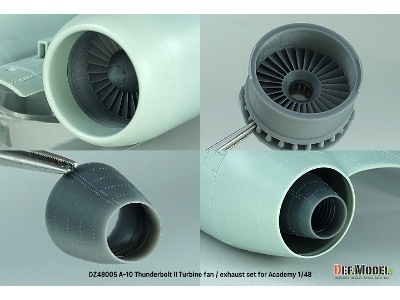 A-10 Thunderbolt Ii Turbine Fan / Exhaust Nozzle Set (For Academy) - zdjęcie 4