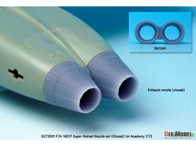 F/A-18e/F/G Super Hornet Exhaust Nozzle Set - Closed - zdjęcie 3