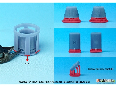 F/A-18e/F/G Super Hornet Exhaust Nozzle Set - Closed - zdjęcie 6