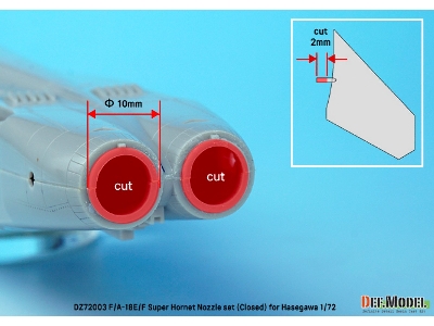 F/A-18e/F/G Super Hornet Exhaust Nozzle Set - Opened - zdjęcie 8