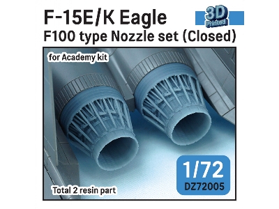 F-15e/K Eagle F100 Type Nozzle Set - Closed (For Academy) Sept.2022 - zdjęcie 1