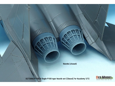 F-15e/K Eagle F100 Type Nozzle Set - Closed (For Academy) Sept.2022 - zdjęcie 3