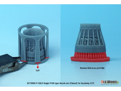 F-15e/K Eagle F100 Type Nozzle Set - Closed (For Academy) Sept.2022 - zdjęcie 5