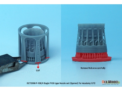 F-15e/K Eagle F100 Type Nozzle Set - Opened (For Academy) Sept.2022 - zdjęcie 5
