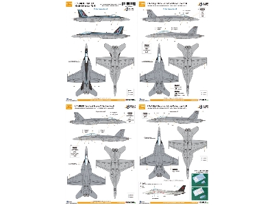 F/A-18e/F Super Hornet Decal Set - Movie Collection No.6 (For Revell F-18e/F) - zdjęcie 4