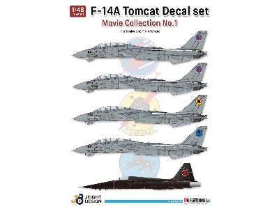 F-14a Decal Set Movie Collection No.1 (For Tamiya Kit) - zdjęcie 2