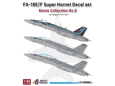 F/A-18e/F Super Hornet Decal Set - Movie Collection No.8 - zdjęcie 1