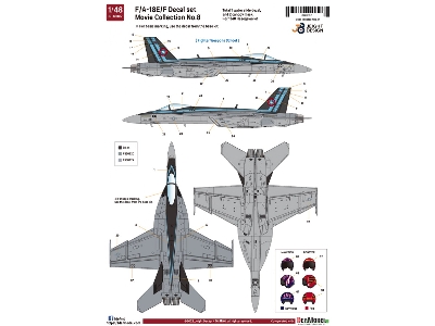 F/A-18e/F Super Hornet Decal Set - Movie Collection No.8 - zdjęcie 8