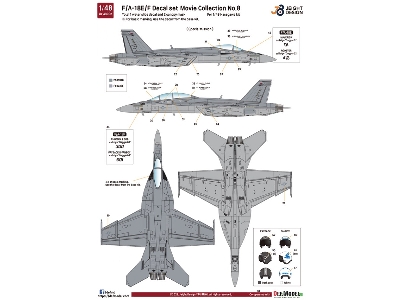 F/A-18e/F Super Hornet Decal Set - Movie Collection No.8 - zdjęcie 10