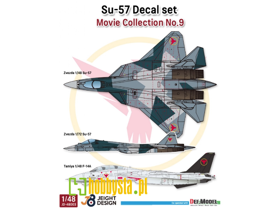 Su-57 Decal Set - Movie Collection No.9 - zdjęcie 1 Su-57 Decal Set - Movie Collection No.9 - zdjęcie 1
