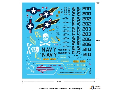F-14a Decal Set Movie Collection No.2 Jolly Rogers 1978 - zdjęcie 1