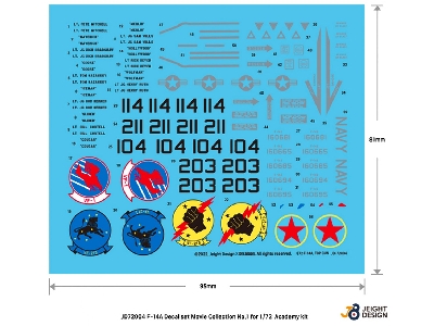 F-14 Decal Set Movie Collection No.1 - zdjęcie 2