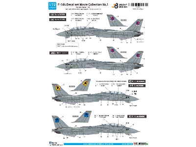 F-14 Decal Set Movie Collection No.1 - zdjęcie 3