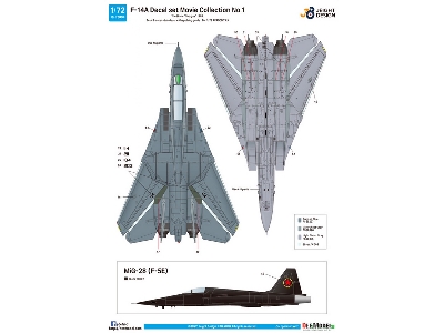 F-14 Decal Set Movie Collection No.1 - zdjęcie 4