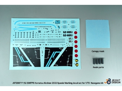 F-15j 306tfs Komatsu Airshow 2022 - Maverick Special Decal Set - zdjęcie 2