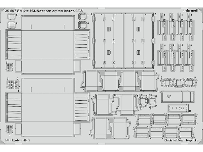 Sd. Kfz.  164 Nashorn ammo boxes 1/35 - BORDER MODEL - zdjęcie 1