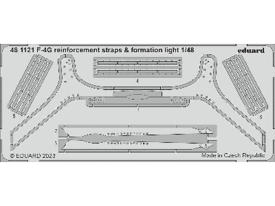 F-4G reinforcement straps & formation lights 1/48 - Meng - zdjęcie 1