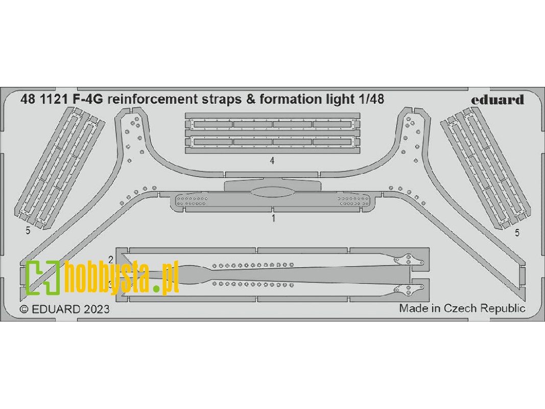 F-4G reinforcement straps & formation lights 1/48 - Meng - zdjęcie 1