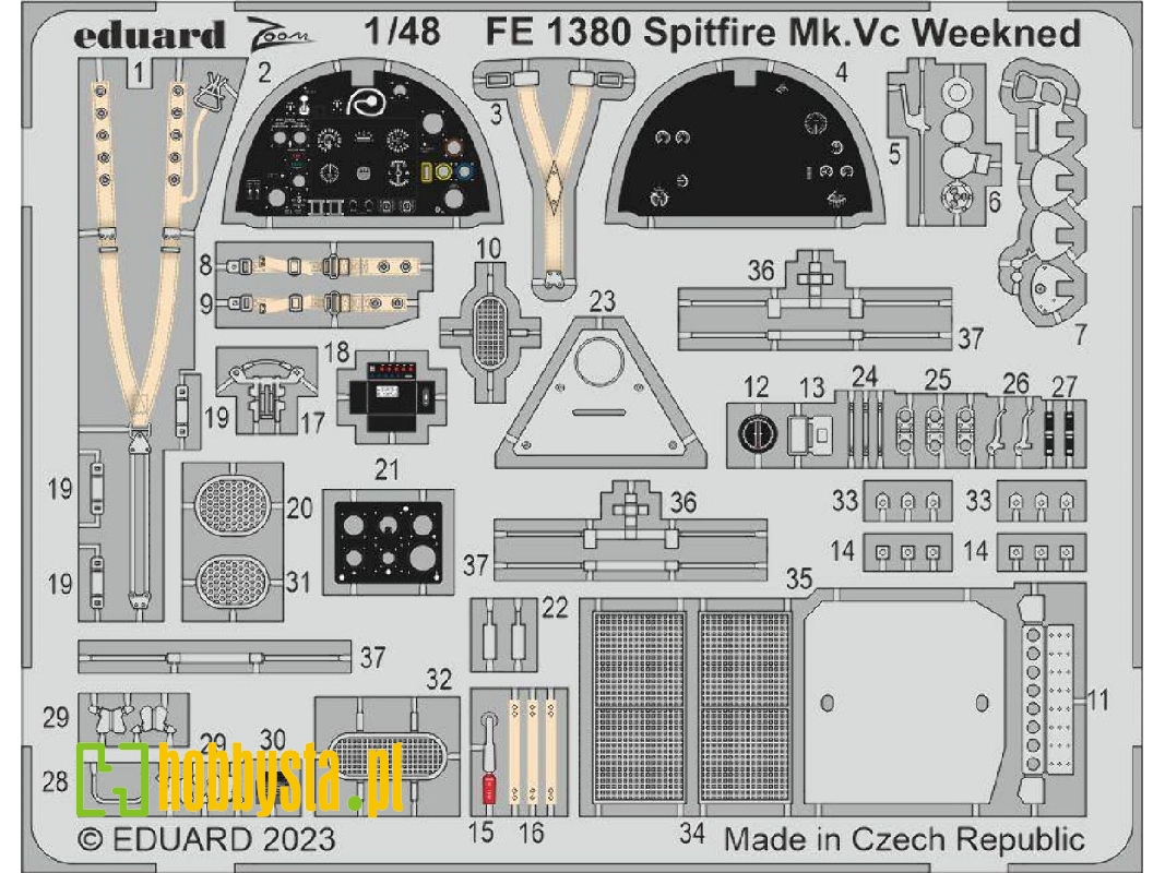 Spitfire Mk. Vc Weekend 1/48 - EDUARD - zdjęcie 1 Spitfire Mk. Vc Weekend 1/48 - EDUARD - zdjęcie 1