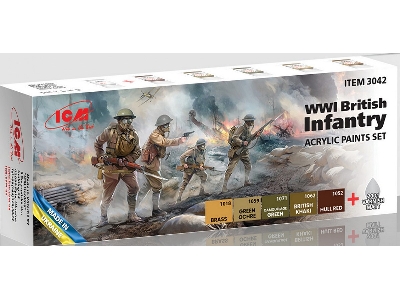 Acrylic Paints Set For WWI British Infantry - zdjęcie 1