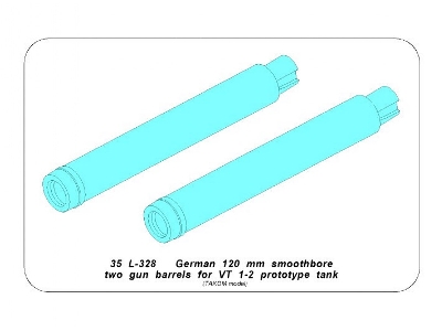 Dwie Lufy 120mm do prototypowego niemieckiego czoĹ‚gu VT 1-2 - zdjÄ™cie 9