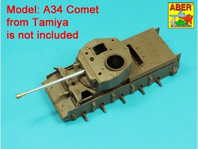 Lufa 76,2 mm (3 cale) 17 funtowa Mk. II z hamulcem wylotowym do czołgu A34 COMET - zdjęcie 4