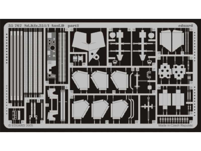 Sd. Kfz.251/1 Ausf. D 1/35 - Afv Club - blaszki - zdjęcie 1 Sd. Kfz.251/1 Ausf. D 1/35 - Afv Club - blaszki - zdjęcie 1
