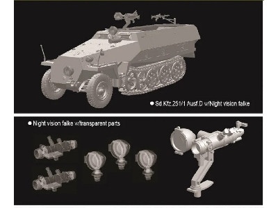 Sd.Kfz.251/1 Ausf.D w/Night Vision Falke - zdjęcie 3