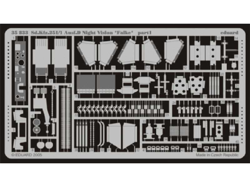 Sd. Kfz.251/1 Ausf. D Night Vision - Falke 1/35 - Dragon - blas - zdjęcie 1 Sd. Kfz.251/1 Ausf. D Night Vision - Falke 1/35 - Dragon - blas - zdjęcie 1