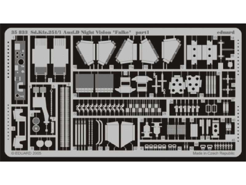  Sd. Kfz.251/1 Ausf. D Night Vision - Falke 1/35 - Dragon - blas - zdjęcie 1