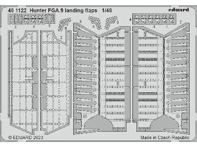 Hunter FGA.9 landing flaps 1/48 - AIRFIX - zdjęcie 1