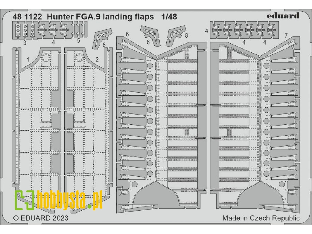 Hunter FGA.9 landing flaps 1/48 - AIRFIX - zdjęcie 1