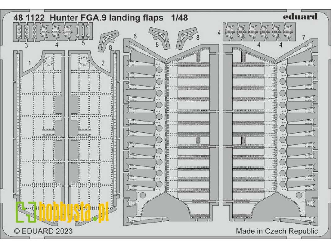 Hunter FGA.9 landing flaps 1/48 - AIRFIX - zdjęcie 1 Hunter FGA.9 landing flaps 1/48 - AIRFIX - zdjęcie 1